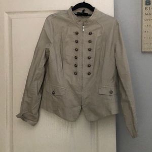 Button Front with Zipper INC Jacket